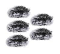 VICASKY 5pcs Mic Windproof Cover Noise Fur Cover for Microphone Protection Microphone Pop Shield Use in Studio Live Performance