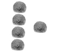 VICASKY 5pcs Microphone Windproof Cover Furry Windscreen Muff for Recordings Live Streaming Mic Windscreen Protector Furry Mic Wind Cover