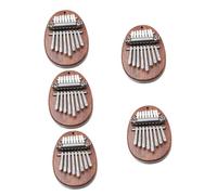 VICASKY 5pcs Mini Kalimba Thumb Piano Portable Note Wooden Finger Instrument for Beginners Lightweight Design for Easy Carrying for Musical Practice and Play