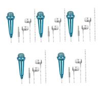 VICASKY 5pcs Mini Microphone Singing Portable Vocal Microphone for Home Smartphone Use for Recording Compatible Phone Devices