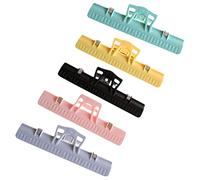 VICASKY 5pcs Multi-use Music Book Folder Clamp Clips for Piano Scores Sermon Notes Random Style