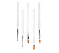 VICASKY 5Pcs Nail Art Drawing Pens Precision Nail Painting DIY Tools with Fine Brush Heads for Detailed Designs Durable Reusable Easy to Clean