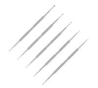 VICASKY 5pcs Nail Art Drill Pen Stainless Steel Dual-ended Dotting Pen Set for Rhinestones Painting Manicure Tools Diy Use at Salon