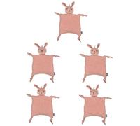 VICASKY 5pcs Newborn Towels Baby Comforter Rabbit Toy Personalised Cotton Towel No Lint Perfect for Infants