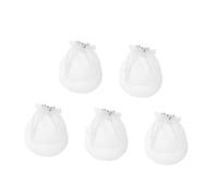 VICASKY 5pcs Pet Wedding Veil with Elegant Bow Dog Cat Hair Clip Bridal Headpiece for Valentines Day Pet Accessories Photogenic Wedding Costume Hairpin