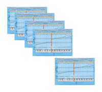 VICASKY 5pcs Piano Notes Guide Stickers Removable Keyboard Labels for Beginners Detachable Piano Scales Chart Accessories for Experience