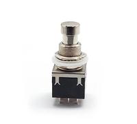 VICASKY 5pcs Pin Metal Guitar Effects Pedal Foot Switch True Bypass Foot Control Durable Black Design for Electric Guitar Effects Applications