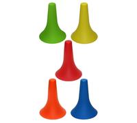 VICASKY 5pcs Plastic Horn Shaped Football Training Markers Fine Workmanship and Odorless Pe Material for Setting up Training Courses and On-site Boundaries Random Color