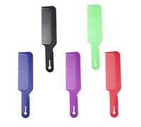 VICASKY 5Pcs Portable Hand Held Comb for Barbers Mixed Color Hairdressing Supplies Static Styling Comb for Men Smooth Teeth Design Dual Purpose for Wet Dry Use