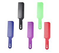 VICASKY 5Pcs Portable Male Hand Held Hair Salon Comb Ergonomic Non Slip Handle Smooth Rounded Teeth for Wet and Dry Use Barber Hairdressing Styling Tool