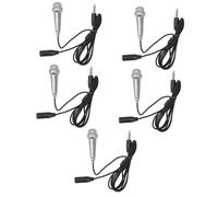 VICASKY 5pcs Portable Miniature Microphone for Mobile Phone Laptop Handheld Phone Microphone for Singing Recording Mini Mobile