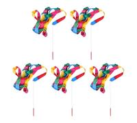 VICASKY 5pcs Rainbow Dance Ribbons Gymnastics Ribbon Dancer Wands for Lightweight Twirling Sticks with Vivid Streamers for Ballet Rhythmic Gymnastics Party Favors