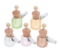 VICASKY 5Pcs Refillable Travel Perfume Bottles Frosted Car Fragrance Atomizers for Essential Oils Portable Mini Dispenser Compact Design for Car Use Elegance the Go