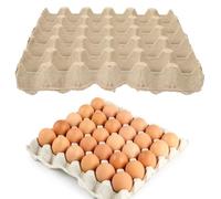 VICASKY 5PCS Reusable Paper Pulp Egg Trays 30 Spaces Protective Egg Carton