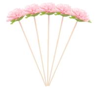 VICASKY 5pcs Rose Scented Reed Diffuser Sticks Aromatherapy Flower Diffuser Accessories Dried Flower Fragrance Sticks for Essential Oil Aroma Therapy