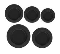 VICASKY 5pcs Rubber Piggy Bank Plugs round Shape Smooth Comfortable Touch Convenient to Install Saving Box Bottom Caps Replacement for Money Boxes