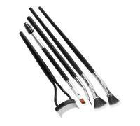 VICASKY 5pcs Scalloped Lash Brush and Eyebrow Brush Folding Angle Mascara Fan Shaped for Eyelash Extension Use Eye Shadow Applicator Sticks for Makeup