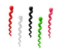 VICASKY 5pcs Silicone Brake Cord Sleeves Bike Cable Protectors Anti-collision Tubing Covers for Mountain Road Folding Bikes Ergonomic Grip Red Green Pink Black Transparent