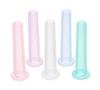 VICASKY 5pcs Silicone Eyes Massage Cupping Cups Vacuum Therapy for Facial Wrinkle Removal and Slimming Assorted Color Mini Silicone Cupping Tools for Home Use
