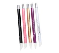 VICASKY 5pcs Silicone Nail Art Pen for Nail Painting Manicure for Art Liner and Detailing