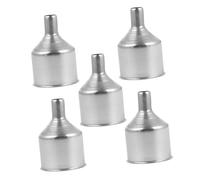 VICASKY 5pcs Stainless Steel Funnels Large Liquid Dispensing Strainers for Oil Wine Soy Sauce Spice Transfer Kitchen Tool Spill Filling