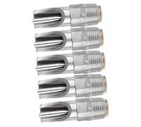 VICASKY 5Pcs Stainless Steel Pig Waterer Nozzles Automatic Drinking Device for Piglets Farm Use Feeder Nozzle Water Conservation