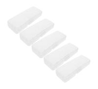 VICASKY 5pcs Travel Case Hard Plastic Storage Box Portable Tool Organizer for Men Safety Carrying Protector for Travel Shaving Kit