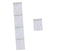 VICASKY 5pcs Trumpet Chord Practice Chart Beginner-friendly Diagram Music Theory Guide for Trumpet Learners