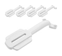 VICASKY 5pcs White Aluminum Ceiling Fan Blade Arms Fan Blade Support Mounts Replacement Parts for Indoor Home and Hotel Repair and Installation