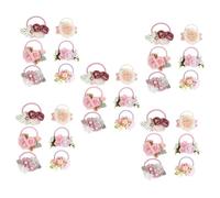 VICASKY 5sets Baby Hair Bands Girls Elastic Flower Hair Ties Ponytail Holders Scrunchies Boys and Girls Accessories 6pcs*5