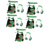 VICASKY 5sets Boys and Girls Boy Girl Wrist Strap Safety Leash Dinosaur Pattern Harness Leash for Walking Lost Wrist Bands