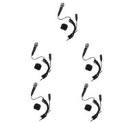 VICASKY 5sets Portable Tiny Microphone for Phone Laptop Lightweight Handheld Vocal Mic Recording Compatible Smartphones Tablets for Singing Chatting