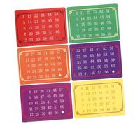 VICASKY 5sets Prophecy Card Toys Trick Cards Decks for Adults Halloween Mind Reading Tricks Toys Interactive Playing Telepathic Number Stage Performances Props