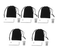 VICASKY 5sets Tuning Fork Feet Parts Accessory for Meditation Stress Relief Simple Smooth Design Tuning Fork Feet Parts for Musical Instrument