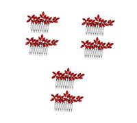 VICASKY 6 pcs Colorful Rhinestone Wedding Hair Combs Metal Bridal Headpieces Hair Accessories for Women Bridesmaids Flexible Design Sparkling Hairpins for Enchanting Hairstyles