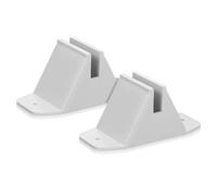 VICASKY 6 Pcs Fence Base Kit - Plastic Garden Stand & Lawn Support Feet for Small Picket Panels, Pet Gate & Wooden Outdoor Stability