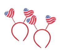 VICASKY 6 pcs Independence Day Hairbands Lightweight Patriotic Headbands for July Party Decorations Comfortable Hair Hoops for America Celebration Festival Parade Accessories