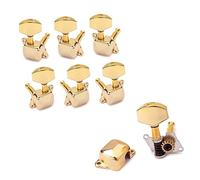 VICASKY 6 Pcs Semi-closed Guitar Tuning Pegs 3l3r Set for Acoustic Electric Guitar Bass Machine Heads Locking Strings Replacement