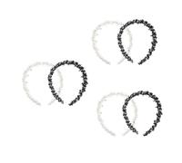VICASKY 6 pcs Wavy Hair Comb Headband with Teeth Non Slip Braided Hair Hoop for Women Autumn Winter Multifunctional Hairband for Face Washing Styling Volumizing Crown Lift