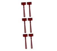 VICASKY 6 Pcs Wooden Judge Gavel Knocking Sound Portable Compact Mallet for Lawyers Auctioneers Judges Cosplay Role Play Accessories