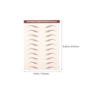 VICASKY 6 Sheets Peel Off Fake Eyebrow Stickers Self-adhesive Simulated Eyebrow Decals for Women Instant Grooming Shaping Temporary Brow Kit