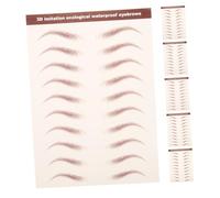 VICASKY 6 Sheets Temporary Eyebrow Stickers for Women Peel Off Hair-like Simulation Decals with Water Transfer Printing Self-adhesive Shaping Makeup Tool for Instant Natural Brow