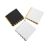 VICASKY 60pcs Decorative Disposable Paper Napkins with Artistic Wavy Edges Absorbent Serviettes for Birthday Wedding BBQ Tea Party Supplies Elegant Black and White Gold Trim Design