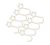 VICASKY 60pcs Metal Star Shape Hooks Christmas Hangers Hanging Hooks Multi-functional Xmas Door Decoration Christmas Craft Decorations