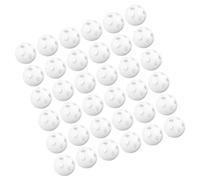VICASKY 60pcs White Plastic Rattle Insert Balls for Repair Noise Maker Replacements for Plush and Newborn Sensory Rattles Compact DIY Craft Accessories