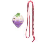 VICASKY 6holes Strawberry Ocarina for Boys and Girls Ceramic Musical Instrument Ethical Wind Instrument Beginner's Practice Toy