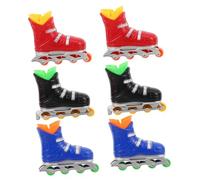 VICASKY 6pairs Mini Finger Skate Shoes Lightweight Portable Desktop Entertainment for Adults Travel Office Fun Classroom Prizes Board Game