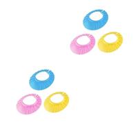 VICASKY 6pcs Adjustable Shower Cap for Boys and Girls Bathing Hat Soft Elastic Boy Girl Shower Cap Ear Protection Bath Hat
