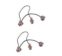 VICASKY 6pcs Ak Bok Potentiometer Splined Pot for Electric Guitar Bass Effect Tone Volume Shaft Guitar Parts