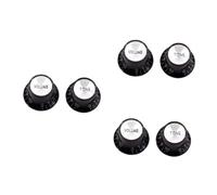 VICASKY 6pcs Aluminum Acrylic Guitar Knobs for Volume Tone Control Caps Easy Install for Electric Bass Guitar
